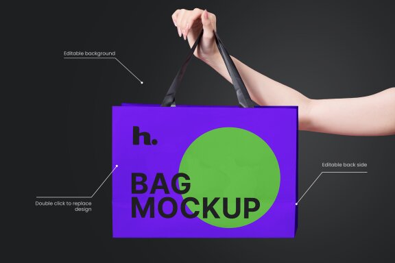 Paper Bag Mockup vol007