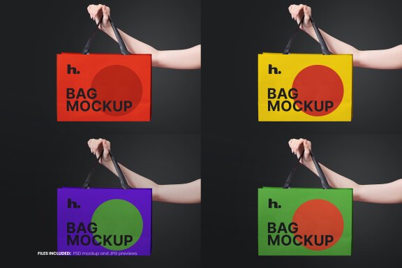 Paper Bag Mockup vol007