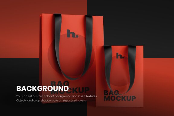 Paper Bag Mockup vol008