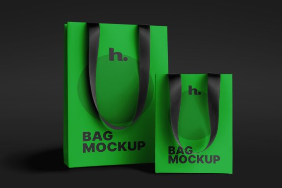 Paper Bag Mockup vol008