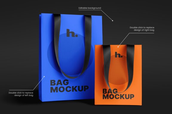 Paper Bag Mockup vol008