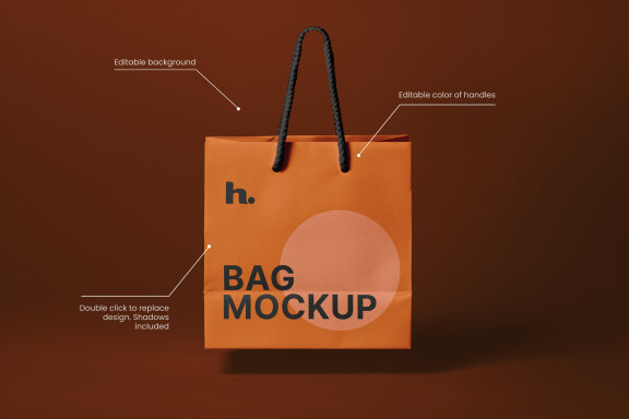 Paper Bag FREE Mockup vol009