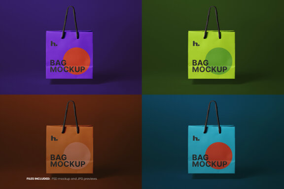 Paper Bag FREE Mockup vol009