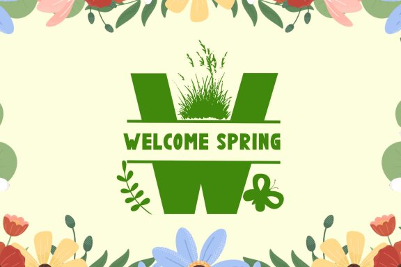 Flower Spring Monogram