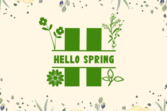 Flower Spring Monogram