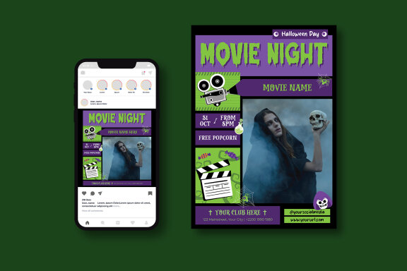 Movie Night Flyer