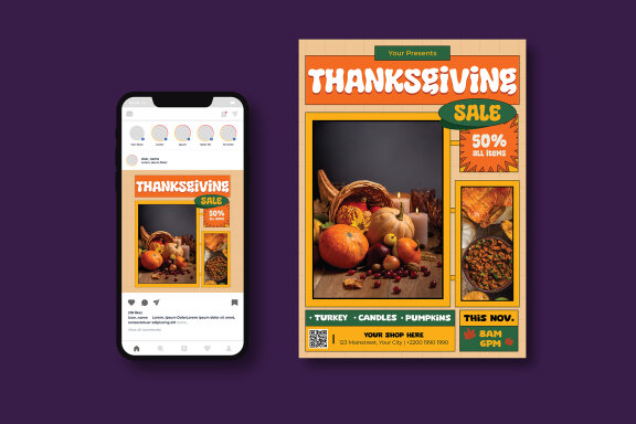 Thanks Giving Sale Flyer
