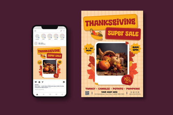Thanks Giving Sale Flyer