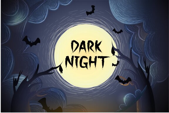 The Holler a halloween font