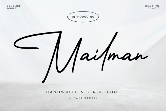 Mailman - Free Handwritten Script Font