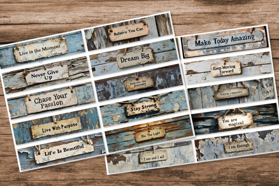 Inspirational Word Printable Junk Journal Bundle
