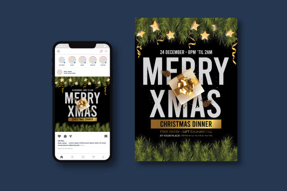 Christmas Dinner Flyer