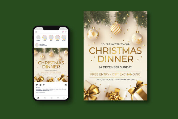 Christmas Dinner Flyer