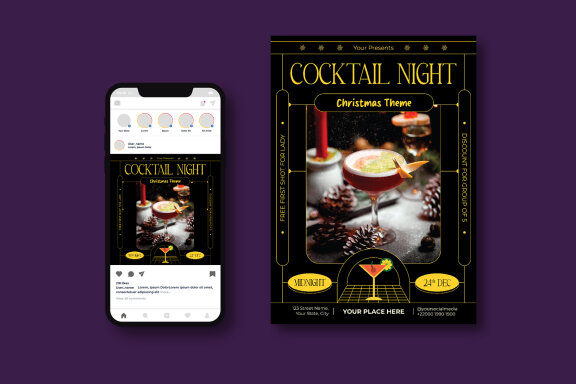 Cocktail Night Flyer
