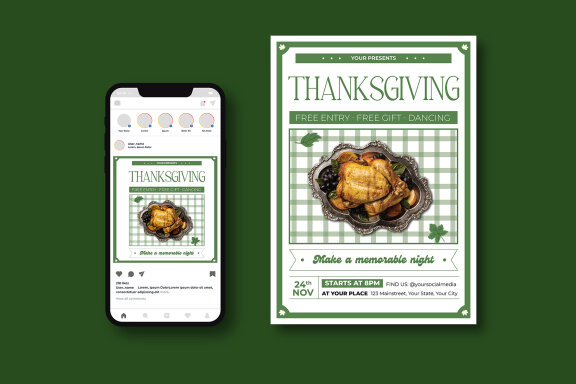 Thanksgiving Party Flyer