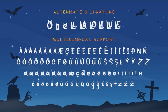 Spooky Ghoster a Halloween Font
