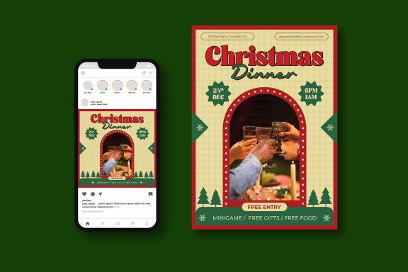 Christmas Dinner Flyer