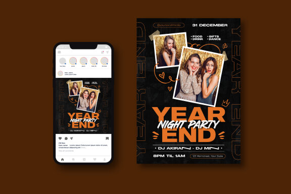 Year End Party Flyer