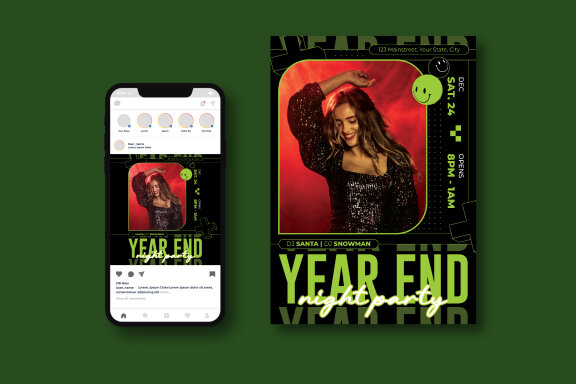 Year End Party Flyer