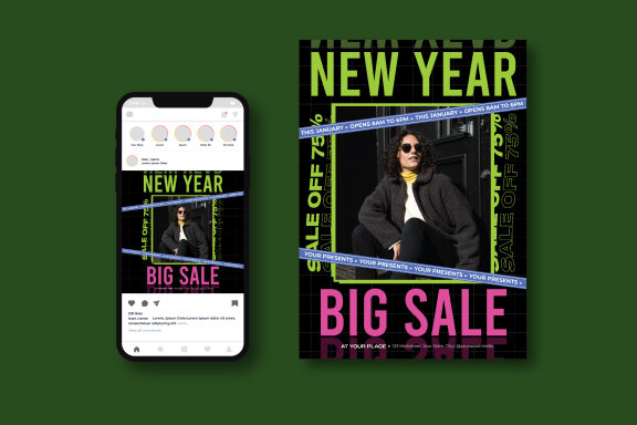 New Year Sale Flyer