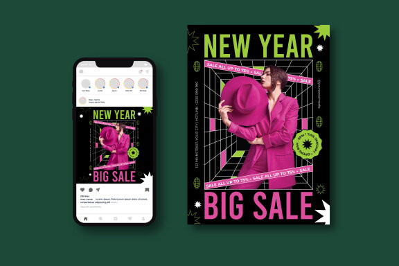 New Year Sale Flyer