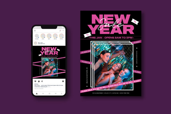 New Year Sale Flyer
