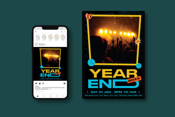 Year End Party Flyer
