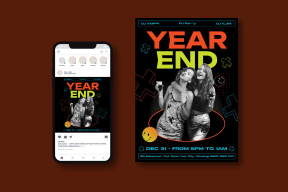Year End Party Flyer