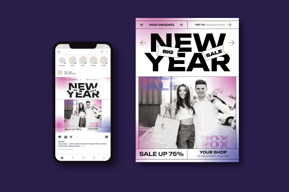 New Year Sale Flyer