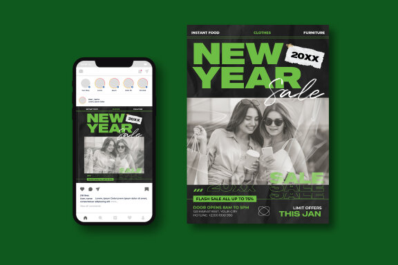 New Year Sale Flyer