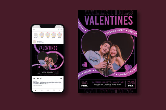 Valentines Party Flyer