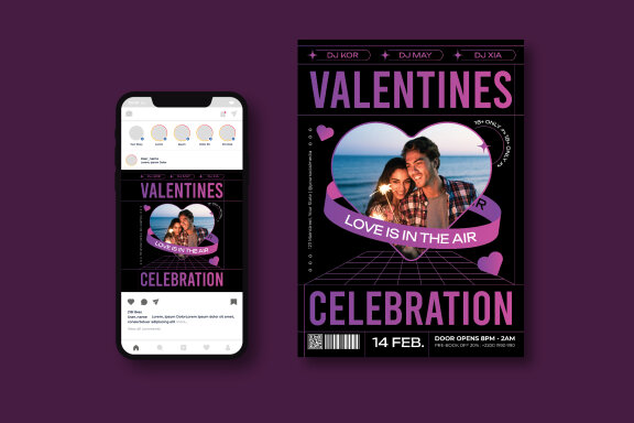 Valentines Party Flyer