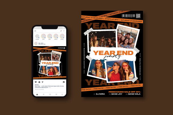 Year End Party Flyer
