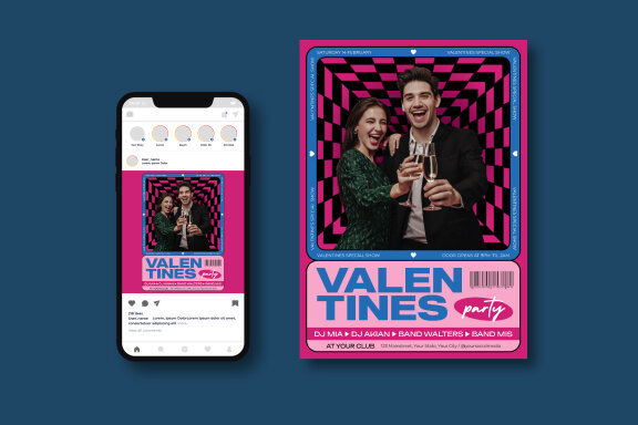 Valentines Party Flyer