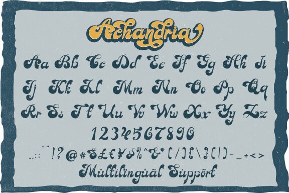 Achandria a retro font