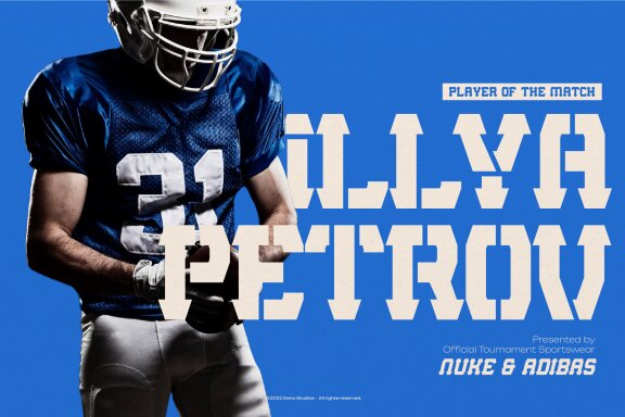 Rookie Assist | Sport Display Font