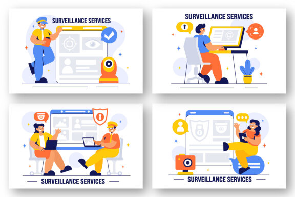 9 Surveillance Services Illustration