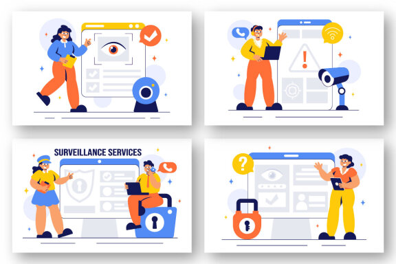 9 Surveillance Services Illustration
