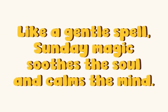 Sunday Magic - Cute Bubble Font