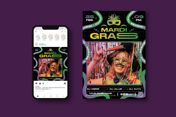 Mardi Gras Flyer
