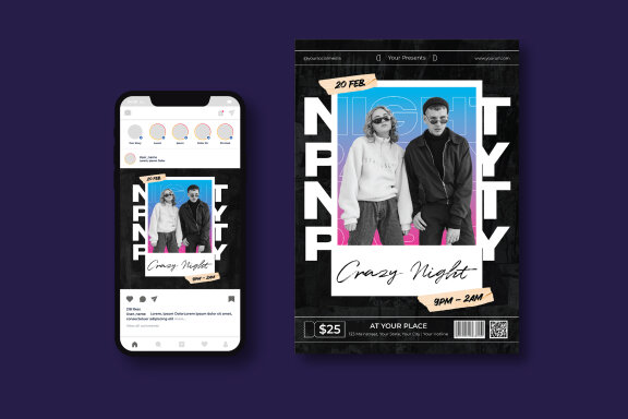 Night Party FREE Flyer