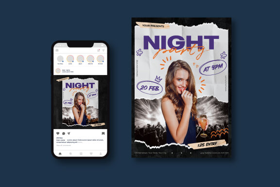 Night Party FREE Flyer