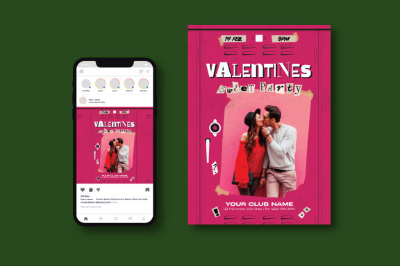 Valentines Party Flyer
