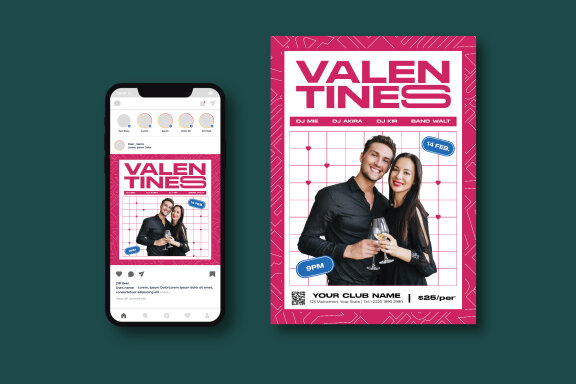 Valentines Party Flyer