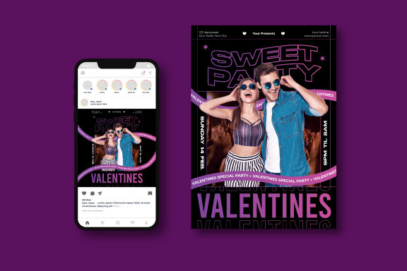Valentines Party Flyer