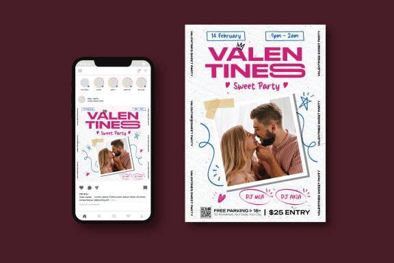 Valentines Party Flyer