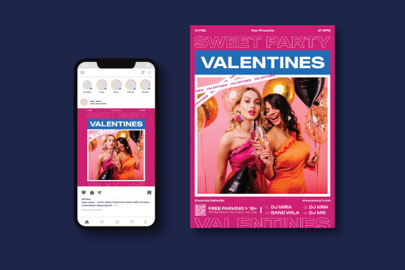 Valentines Party Flyer