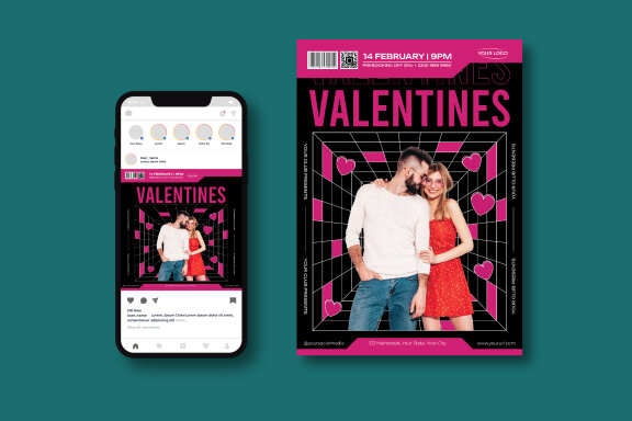 Valentines Party Flyer