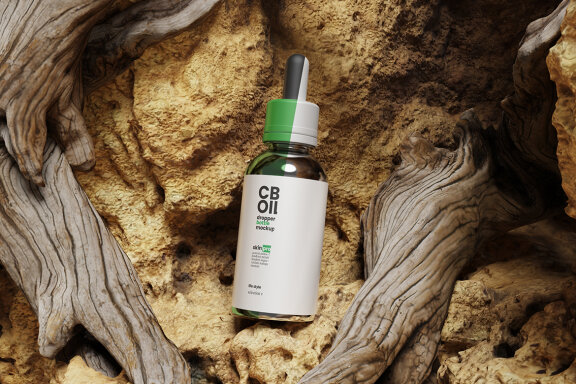 Nature Dropper Bottle FREE Mockup