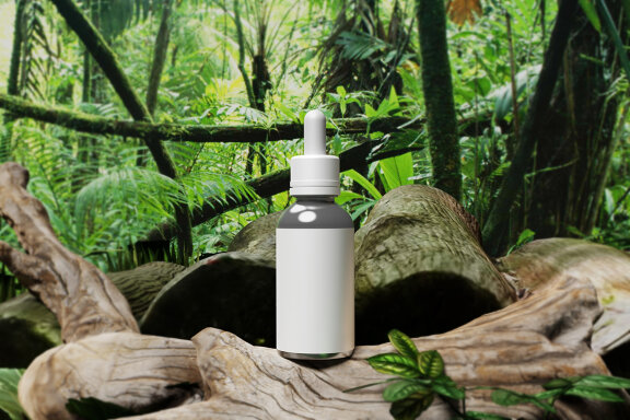 Forest Dropper Bottle Mockup